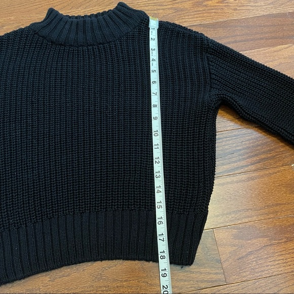 Divided Black Crop Turtleneck Sweater Size XSmall - Picture 11 of 12